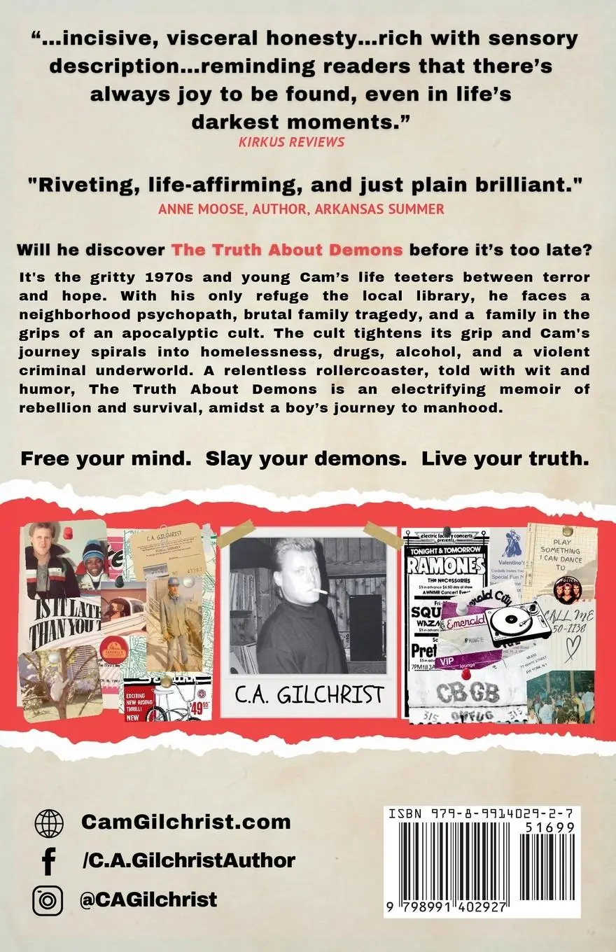 Rückseite: 9798991402927 | The Truth About Demons - A Memoir | C. A. Gilchrist | Taschenbuch