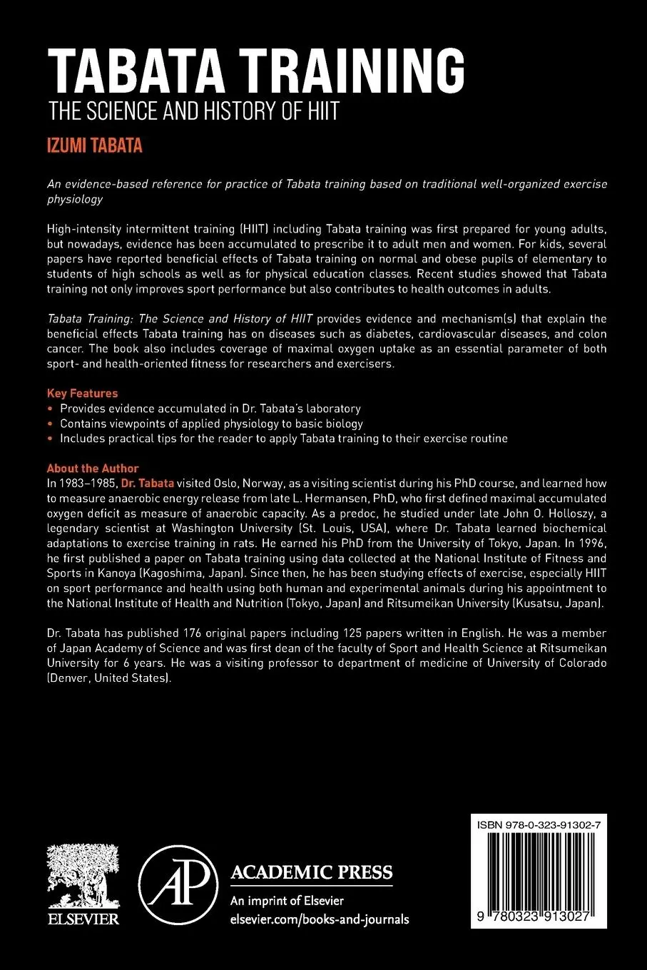 Rückseite: 9780323913027 | Tabata Training | The Science and History of HIIT | Izumi Tabata