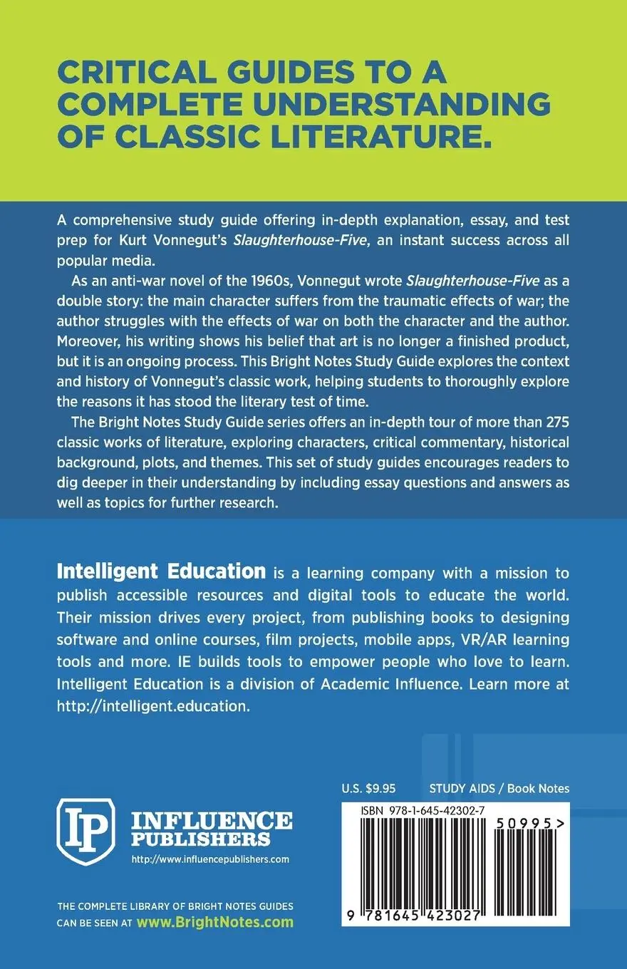 Rückseite: 9781645423027 | Study Guide to Slaughterhouse-Five by Kurt Vonnegut | Taschenbuch