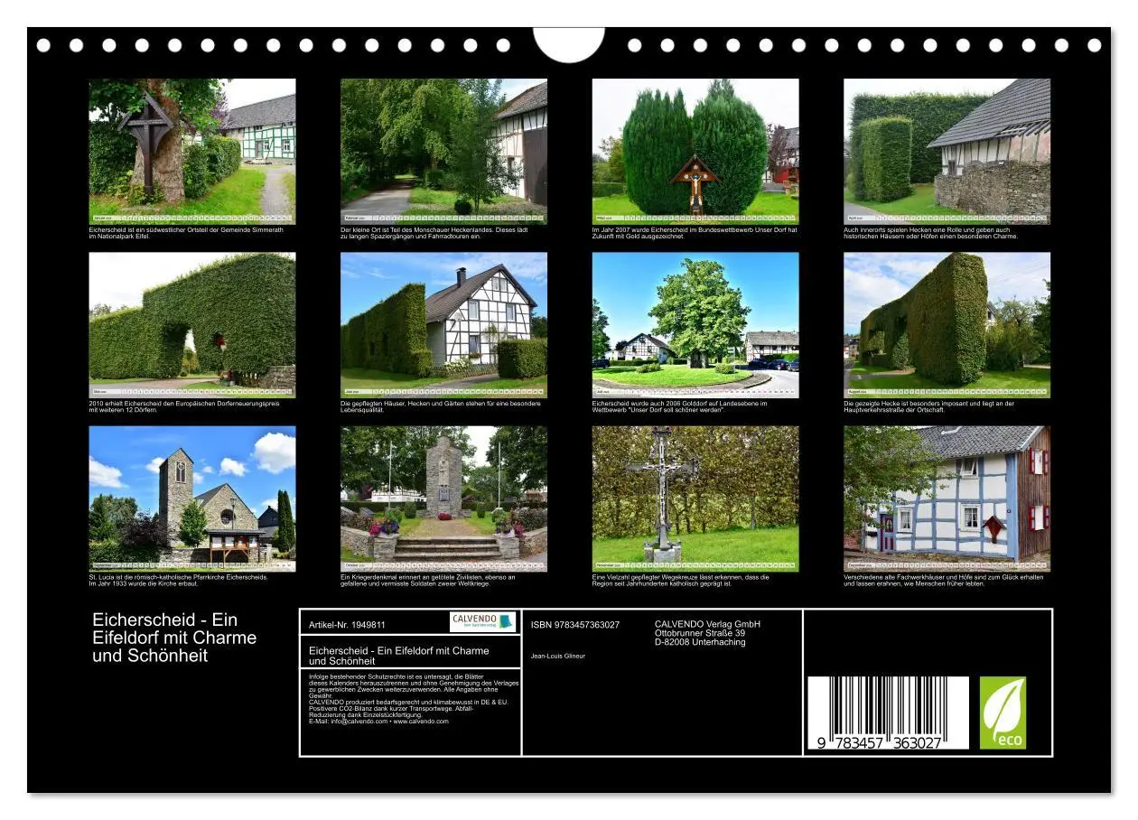 Bild: 9783457363027 | Eicherscheid - Ein Eifeldorf mit Charme und Schönheit (Wandkalender...