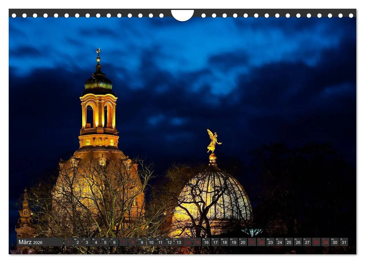 Bild: 9783516143027 | Dresden - Die Frauenkirche (Wandkalender 2026 DIN A4 quer),...
