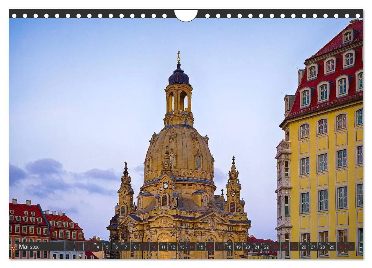 Bild: 9783516143027 | Dresden - Die Frauenkirche (Wandkalender 2026 DIN A4 quer),...