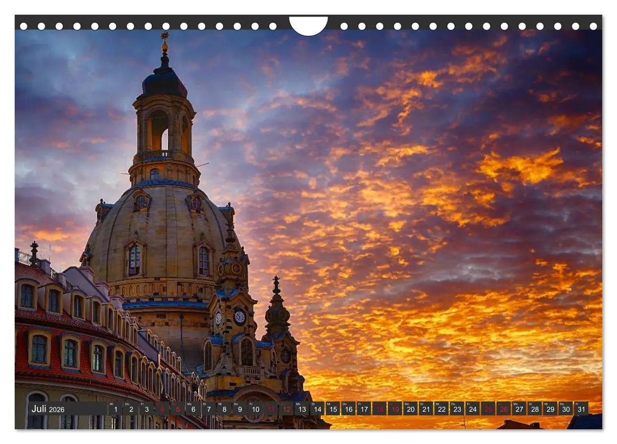 Bild: 9783516143027 | Dresden - Die Frauenkirche (Wandkalender 2026 DIN A4 quer),...
