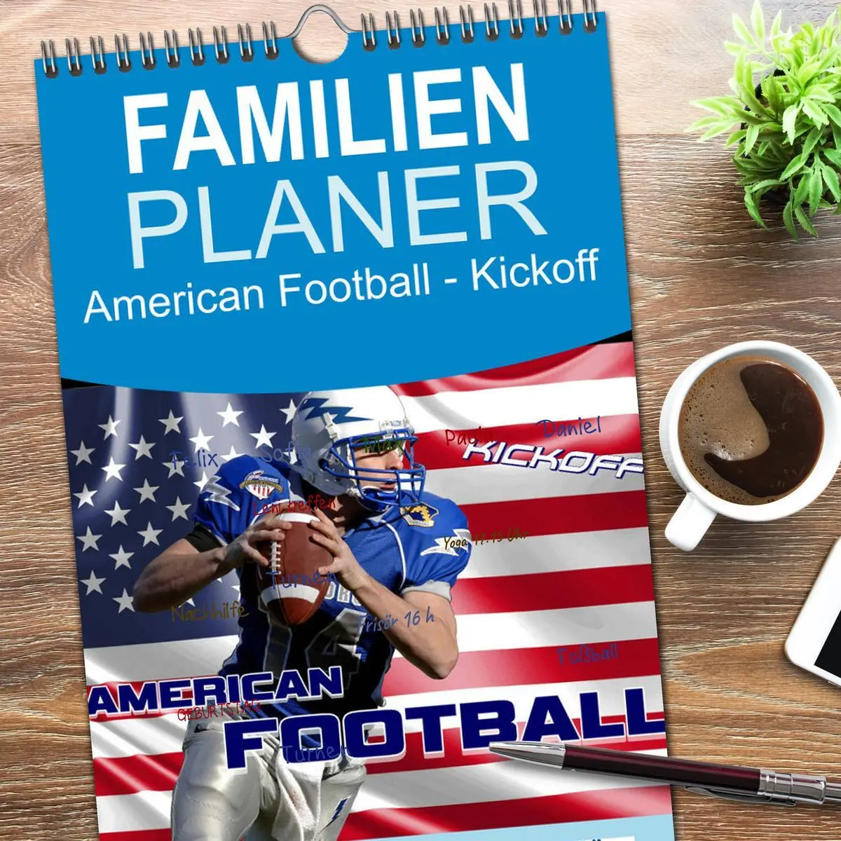 Bild: 9783516523027 | Familienplaner 2026 - American Football - Kickoff mit 5 Spalten...