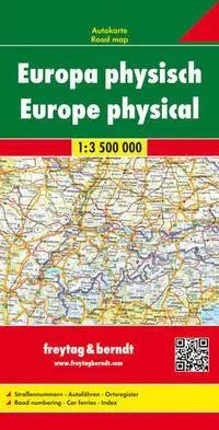Cover: 9783707903027 | Europa 1 : 3 500 000. Autokarte physisch | freytag &amp; berndt | Deutsch