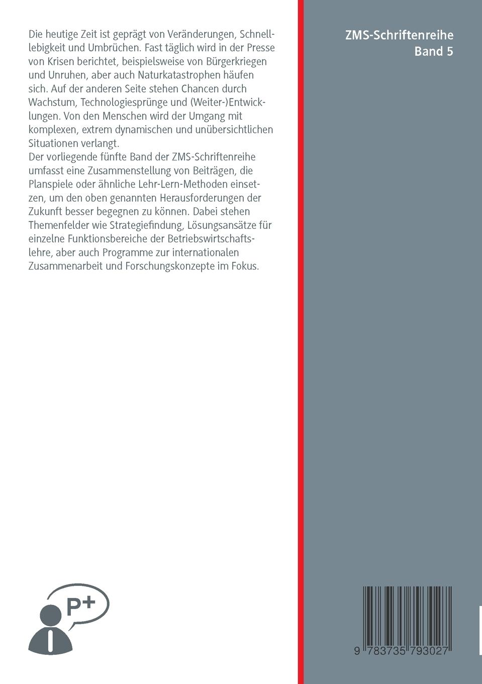 Rückseite: 9783735793027 | Planspiele - Erleben, was kommt | Birgit Zürn (u. a.) | Taschenbuch