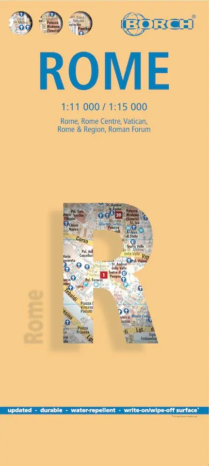 Cover: 9783866093027 | Rom / Roma 1 : 11 000 / 1 : 15 000 | (Land-)Karte | Borch Maps | 2 S.