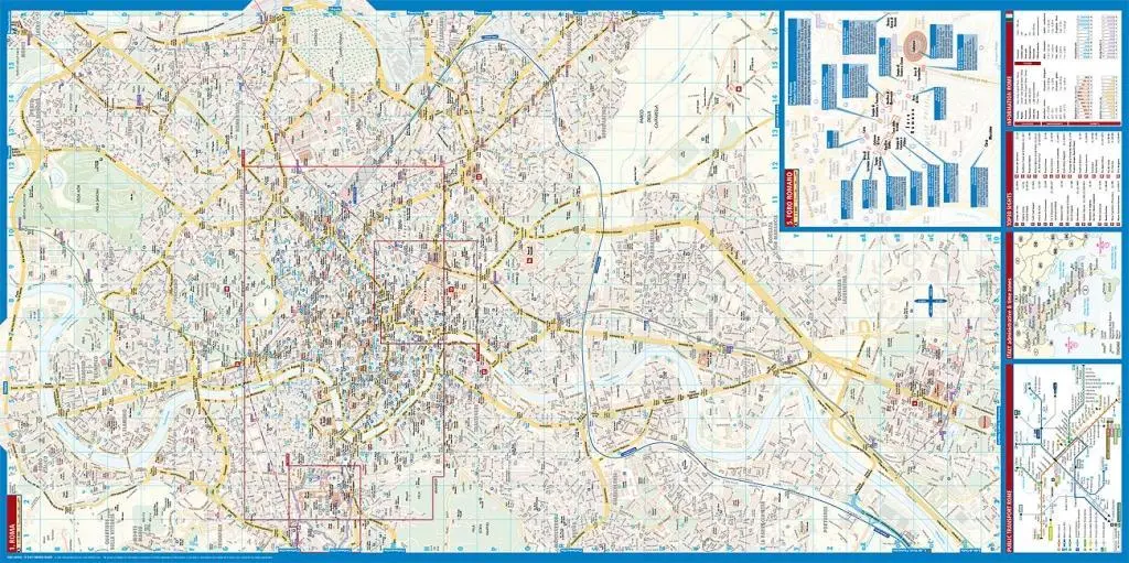 Bild: 9783866093027 | Rom / Roma 1 : 11 000 / 1 : 15 000 | (Land-)Karte | Borch Maps | 2 S.