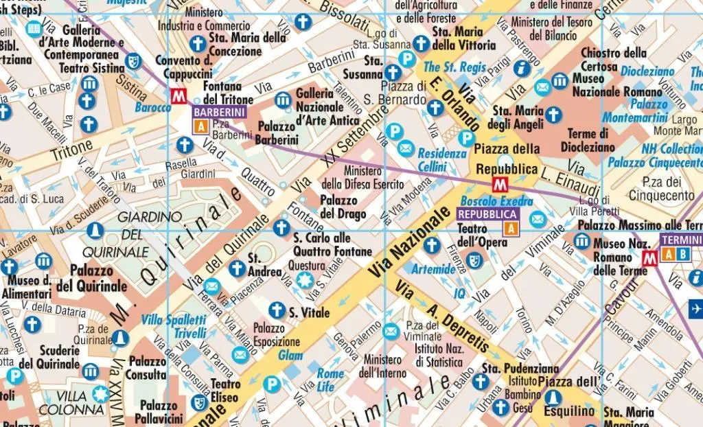 Bild: 9783866093027 | Rom / Roma 1 : 11 000 / 1 : 15 000 | (Land-)Karte | Borch Maps | 2 S.