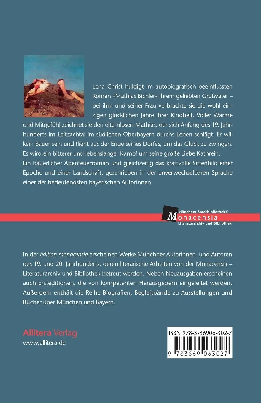 Rückseite: 9783869063027 | Mathias Bichler | Roman | Lena Christ | Taschenbuch | 236 S. | Deutsch