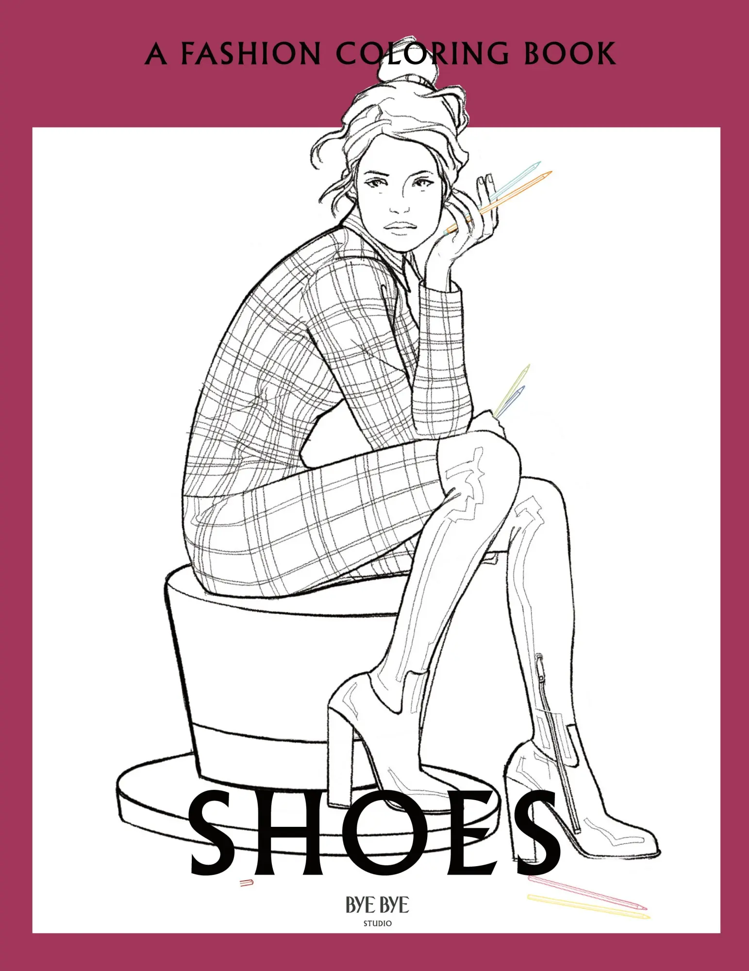 Cover: 9783907433027 | Shoes | A coloring book for Adults and Teenagers | Bye Bye Studio