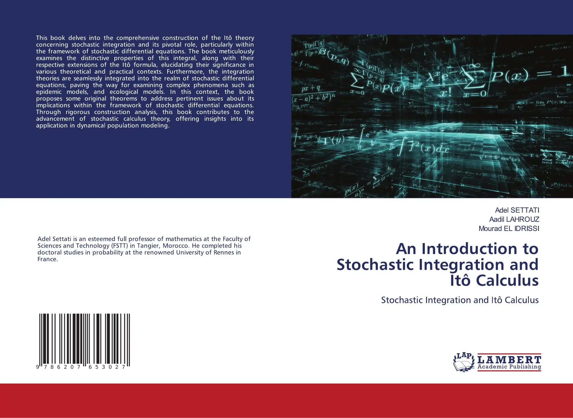Cover: 9786207653027 | An Introduction to Stochastic Integration and Itô Calculus | Buch
