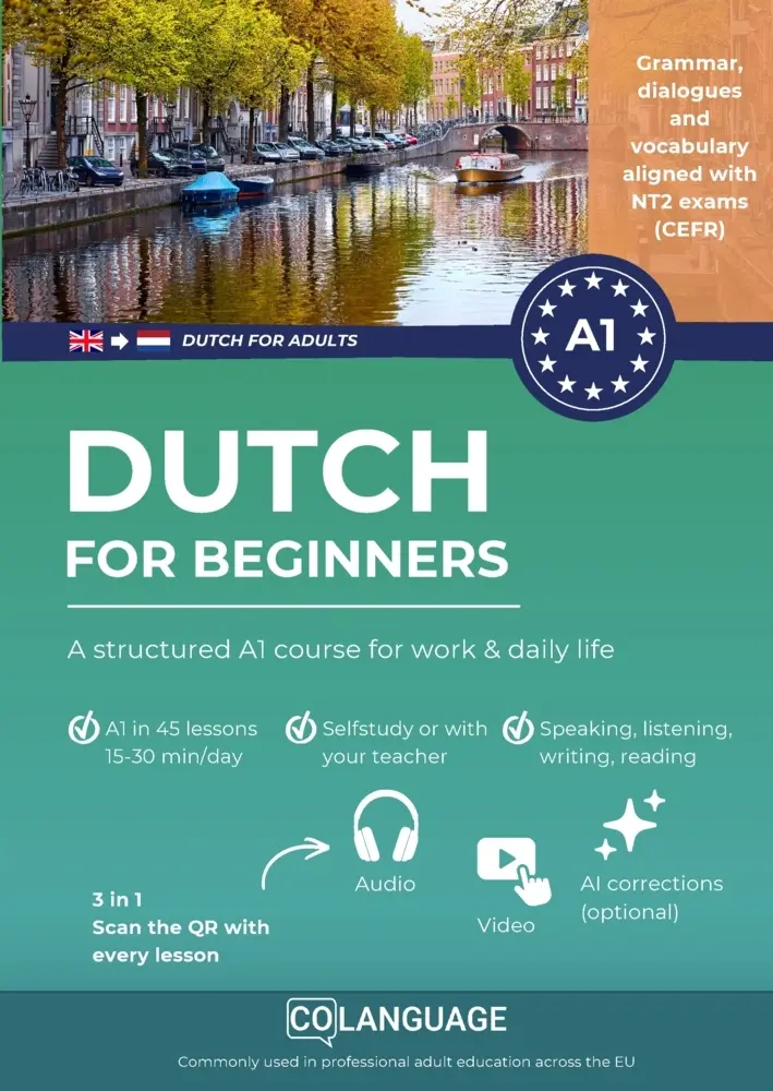 Cover: 9791388253027 | Dutch A1 for beginners: A structured A1 course with audio | Academy