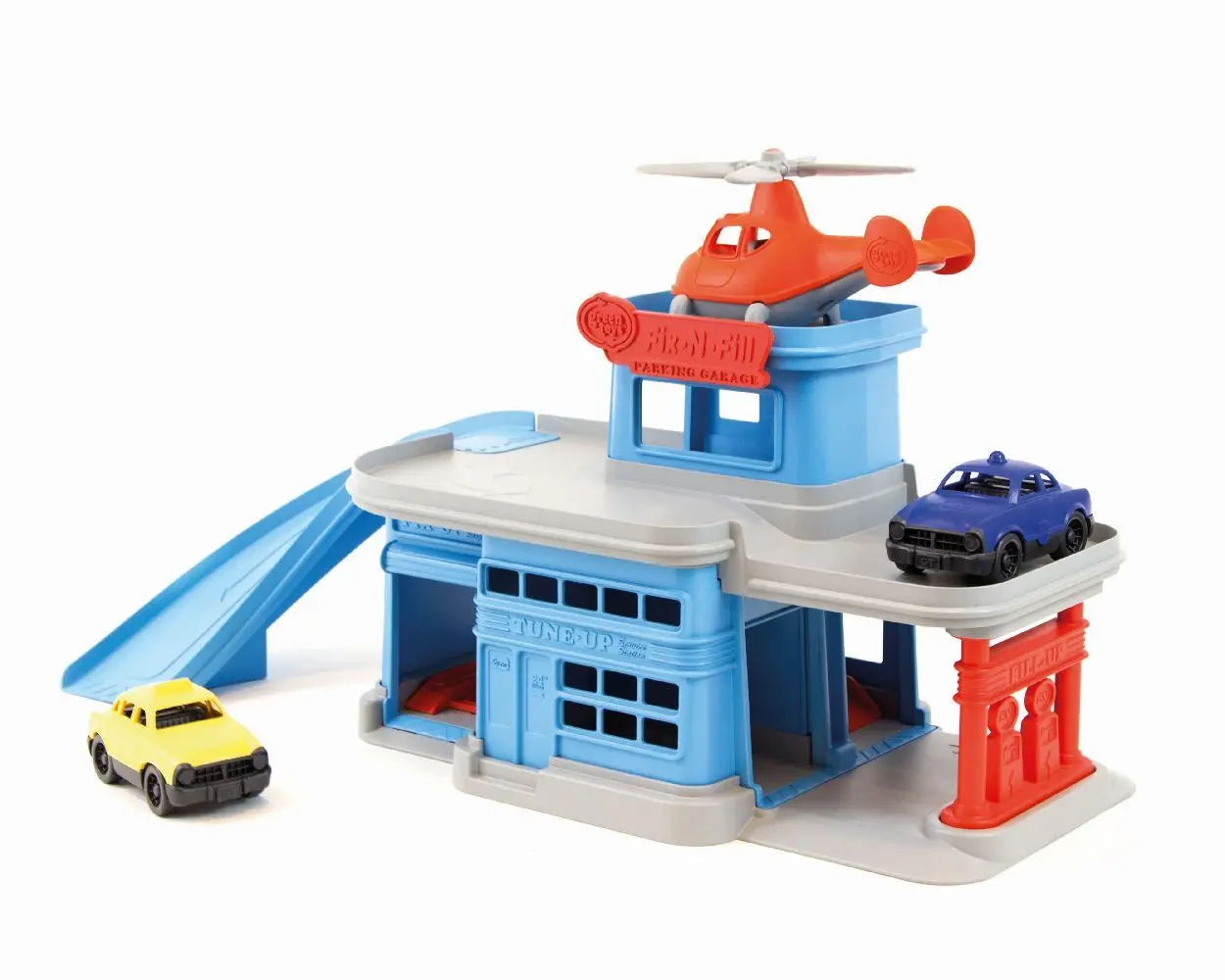Bild: 816409013127 | GREENTOYS - Parkgarage mit Hubschrauber und 2 Autos | 8601312 | 2021