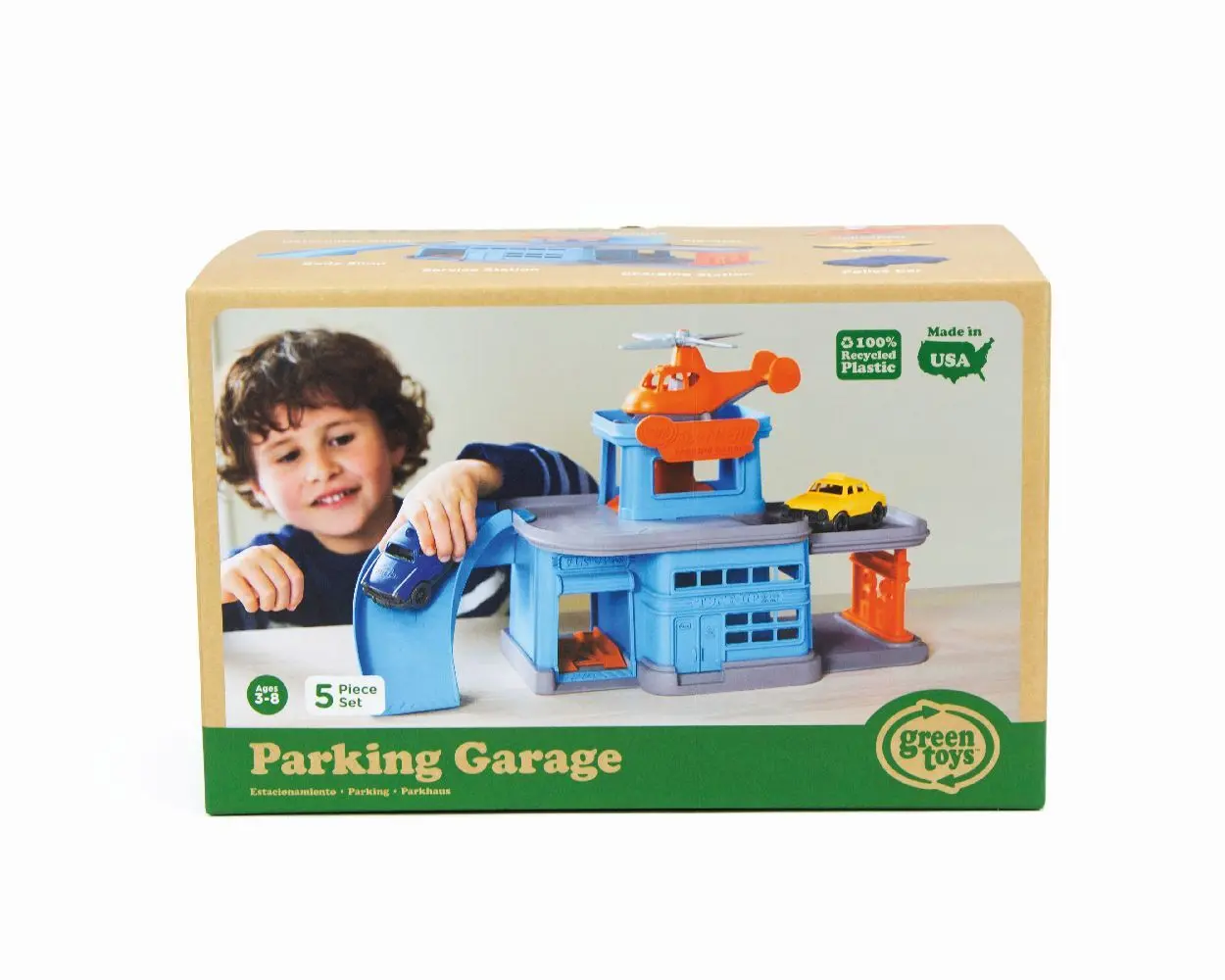 Bild: 816409013127 | GREENTOYS - Parkgarage mit Hubschrauber und 2 Autos | 8601312 | 2021