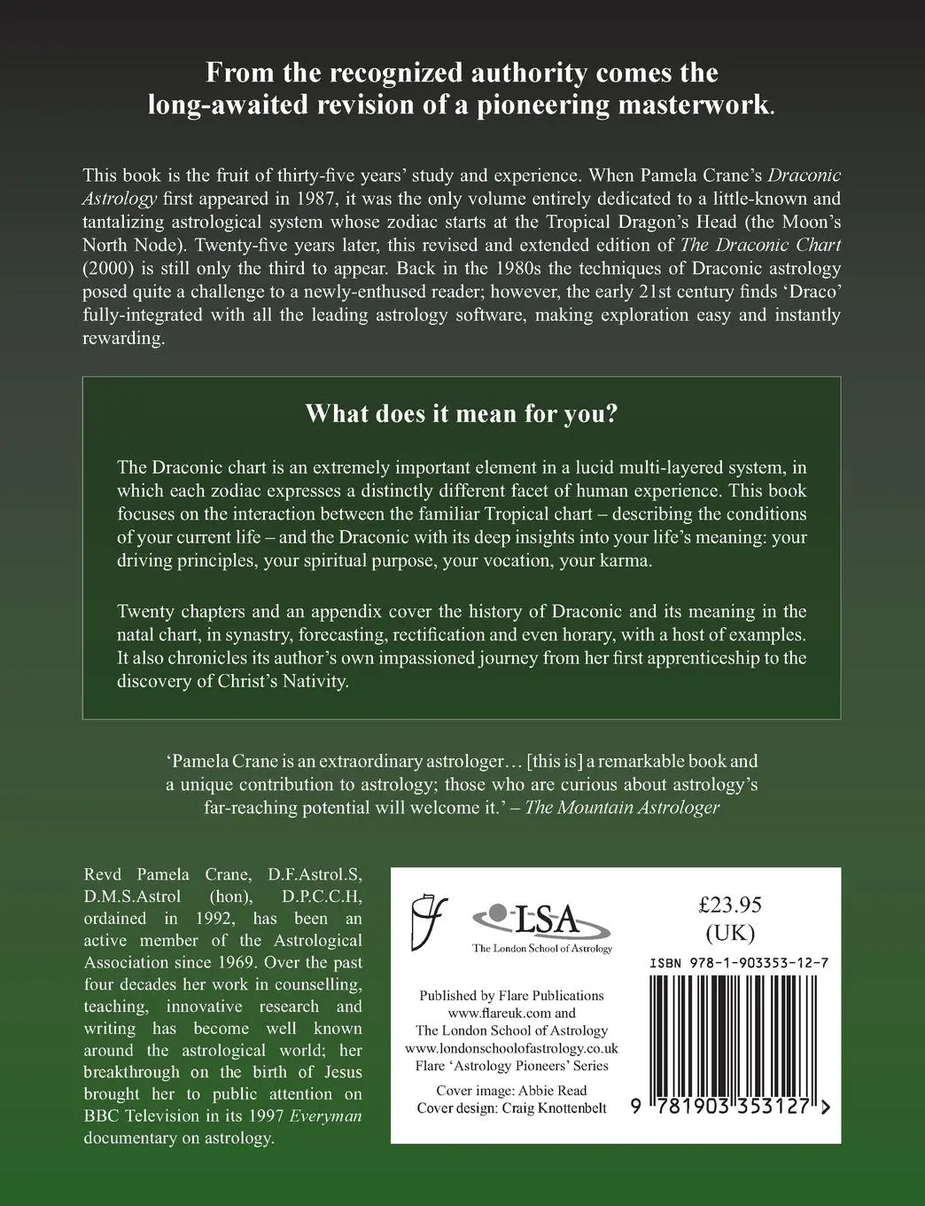 Rückseite: 9781903353127 | The Draconic Chart | Pamela Crane | Taschenbuch | Englisch | 2013