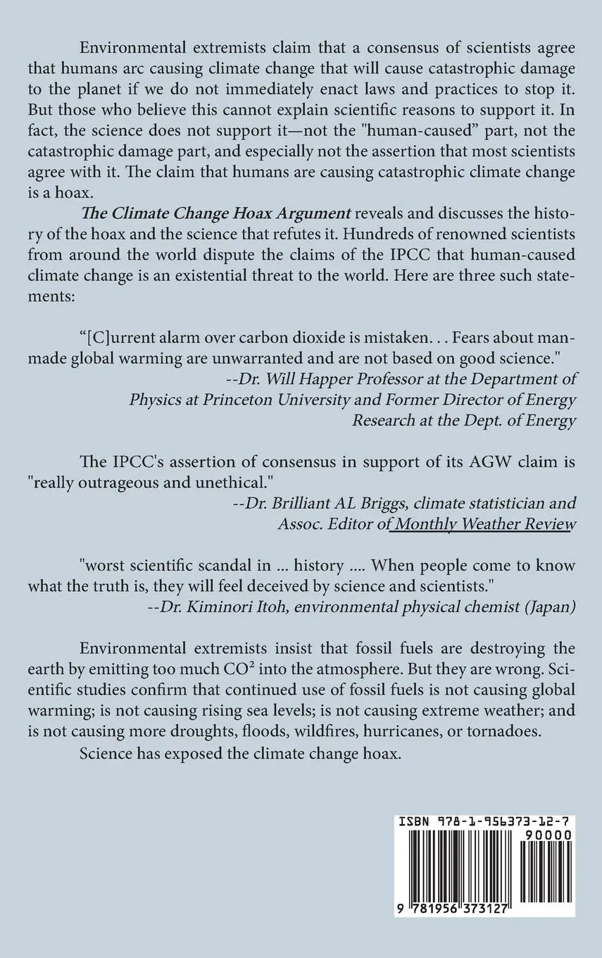 Rückseite: 9781956373127 | The Climate Change Hoax Argument | C. Paul Smith | Buch | Englisch