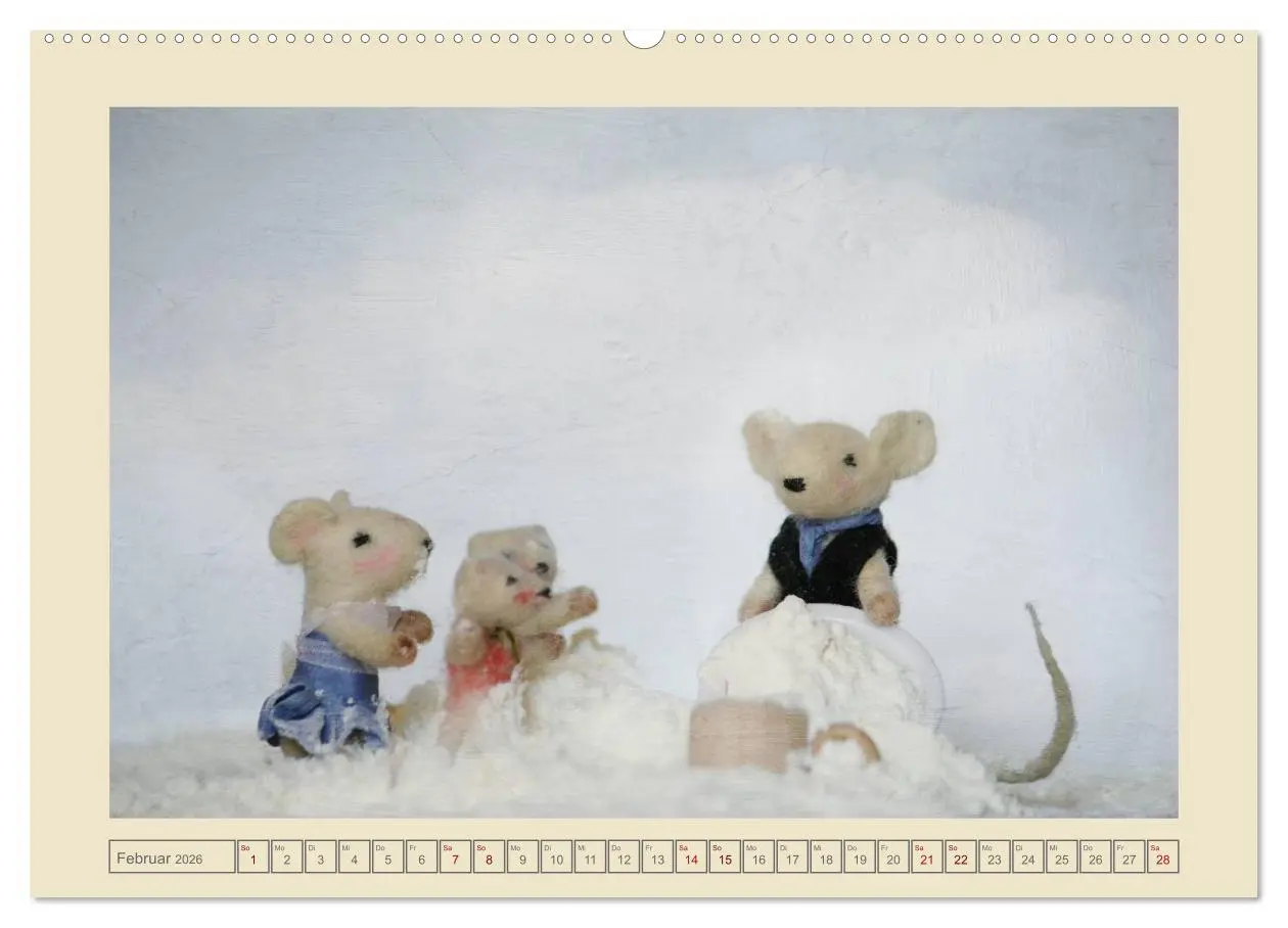 Bild: 9783516063127 | Bei Familie Maus zuhaus (Wandkalender 2026 DIN A2 quer), CALVENDO...
