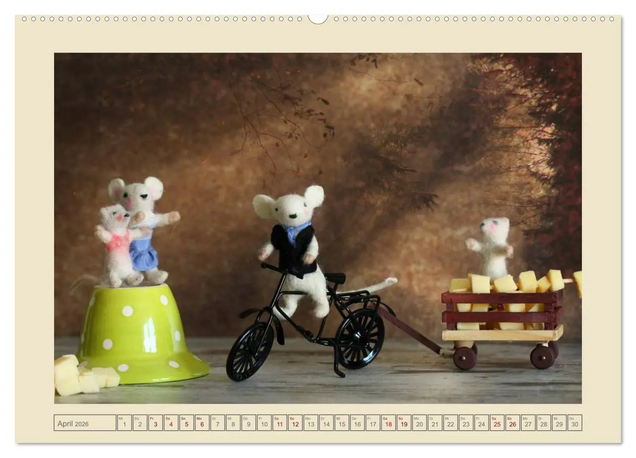 Bild: 9783516063127 | Bei Familie Maus zuhaus (Wandkalender 2026 DIN A2 quer), CALVENDO...