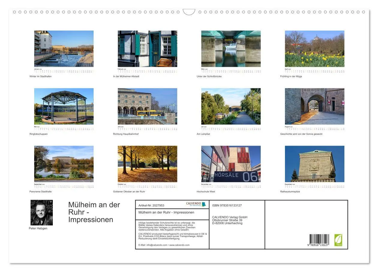 Bild: 9783516133127 | Mülheim an der Ruhr - Impressionen (Wandkalender 2026 DIN A2 quer),...