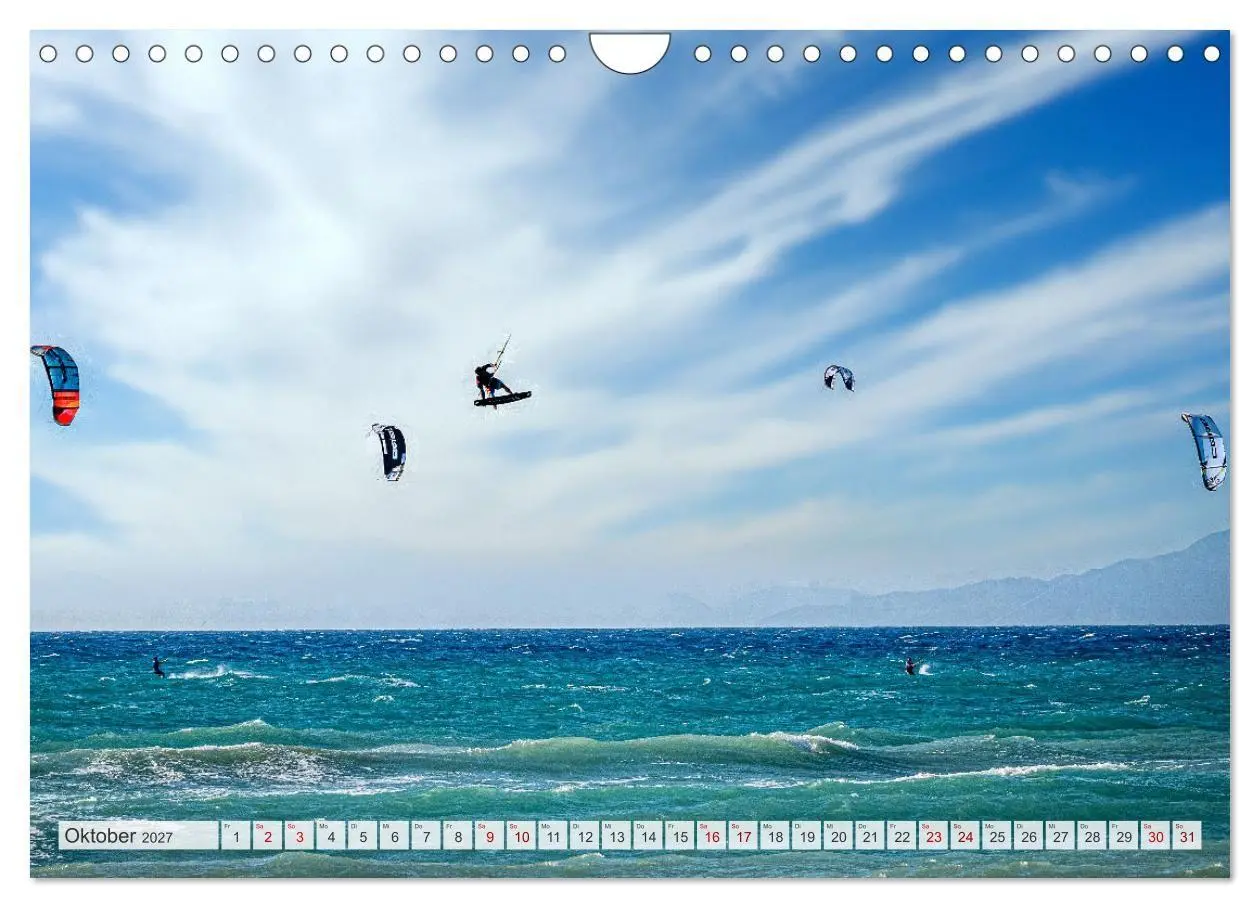 Bild: 9783569533127 | Faszination Kitesurfen (Wandkalender 2027 DIN A4 quer), CALVENDO...