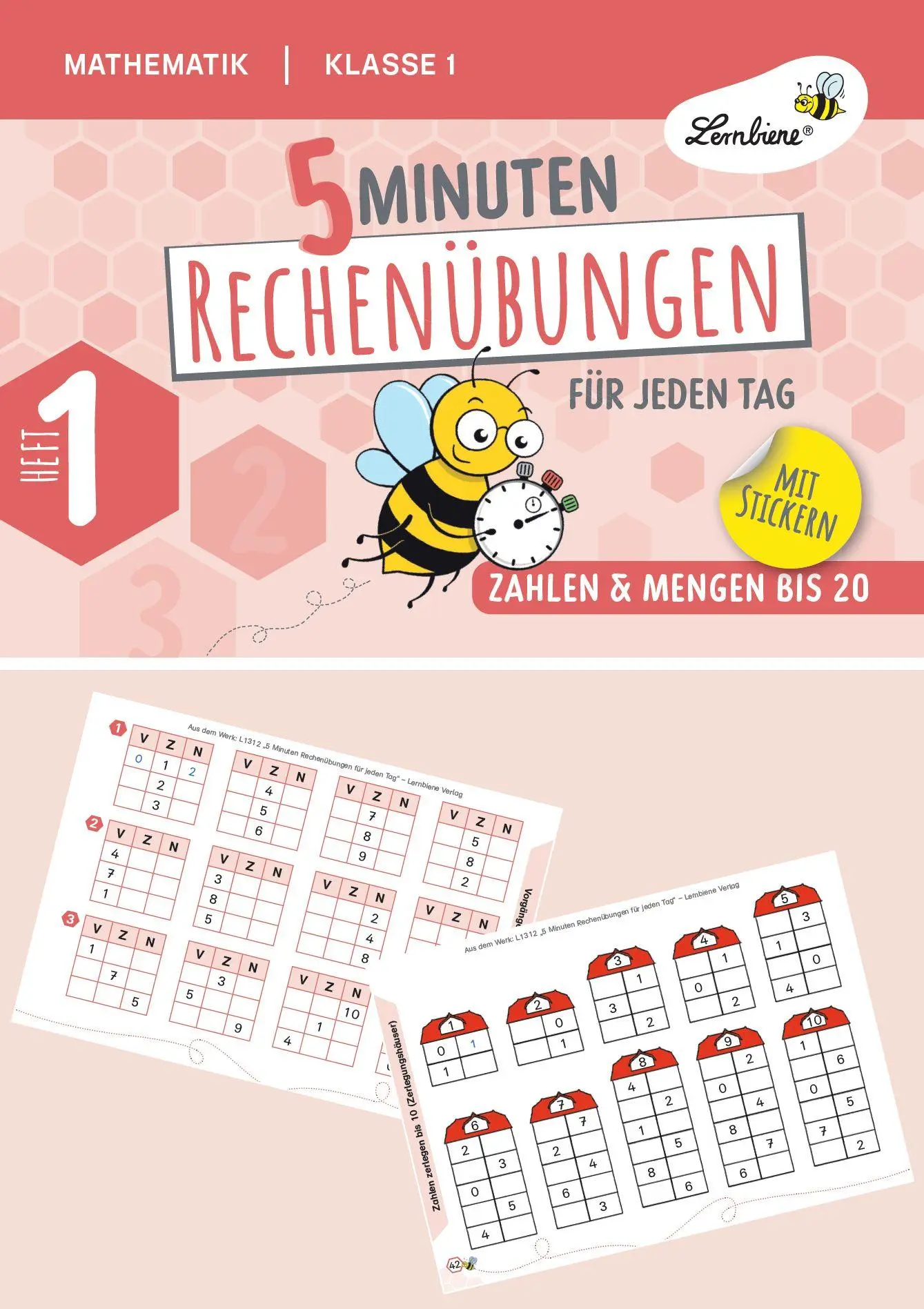 Cover: 9783746813127 | 5 Minuten Rechenübungen für jeden Tag. Zahlen &amp; Mengen bis 20...