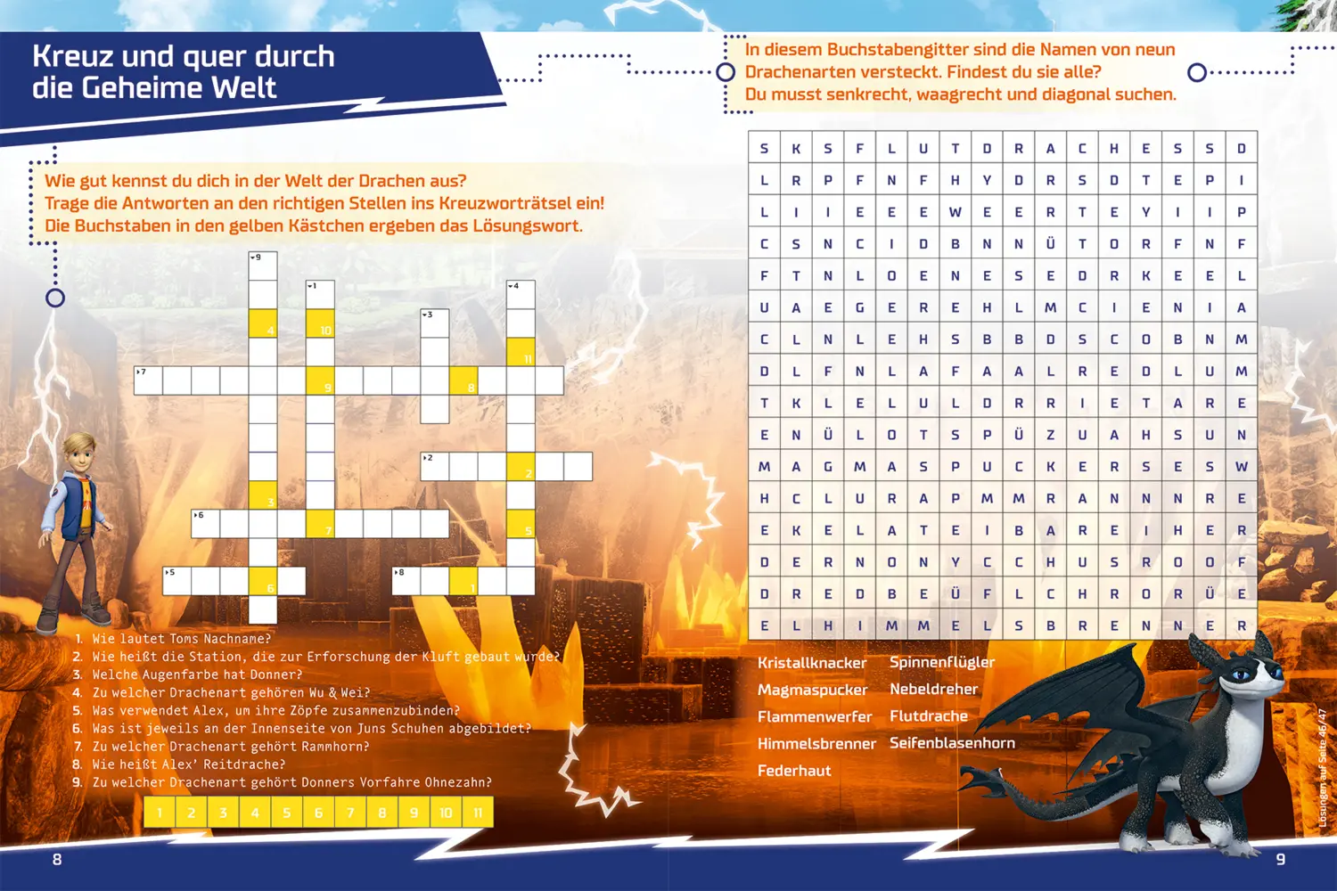 Bild: 9783833243127 | Dragons: Die 9 Welten: Rätseln und Stickern für Drachenreiter | Panini