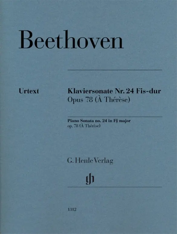 Cover: 9790201813127 | Ludwig van Beethoven - Klaviersonate Nr. 24 Fis-dur op. 78 (À Thérèse)