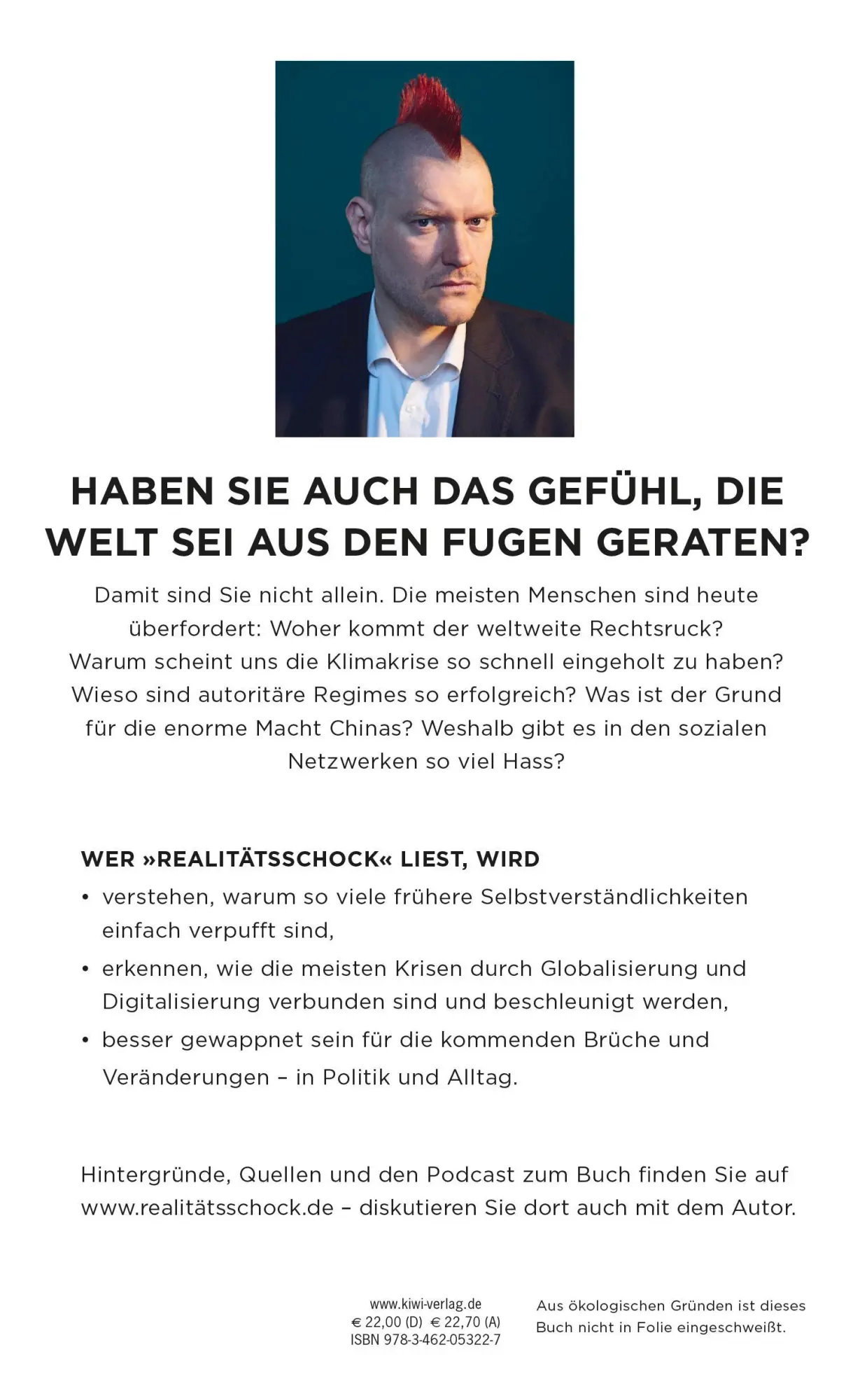 Rückseite: 9783462053227 | Realitätsschock | Zehn Lehren aus der Gegenwart | Sascha Lobo | Buch