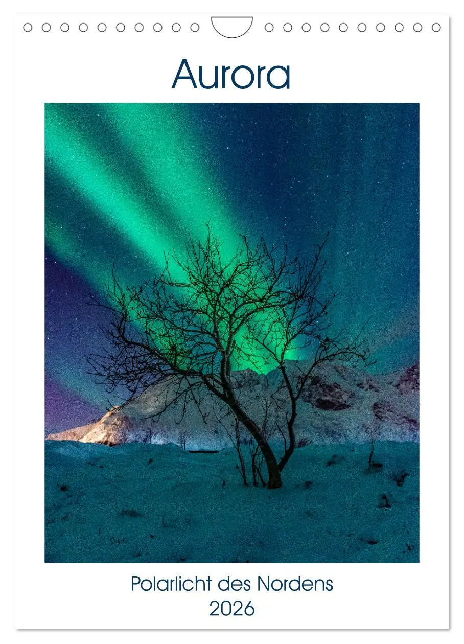 Cover: 9783516363227 | Aurora - Polarlicht des Nordens (Wandkalender 2026 DIN A4 hoch),...