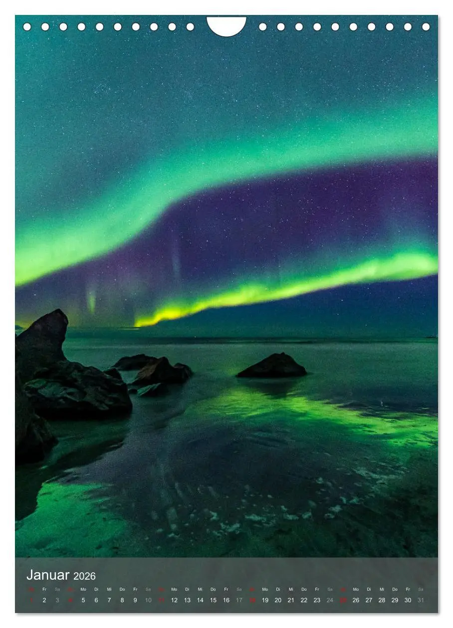 Bild: 9783516363227 | Aurora - Polarlicht des Nordens (Wandkalender 2026 DIN A4 hoch),...