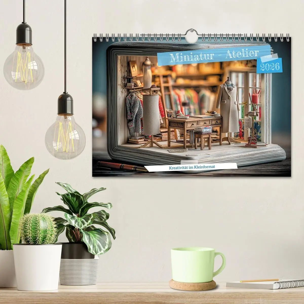 Bild: 9783516743227 | Miniatur - Atelier (Wandkalender 2026 DIN A4 quer), CALVENDO...