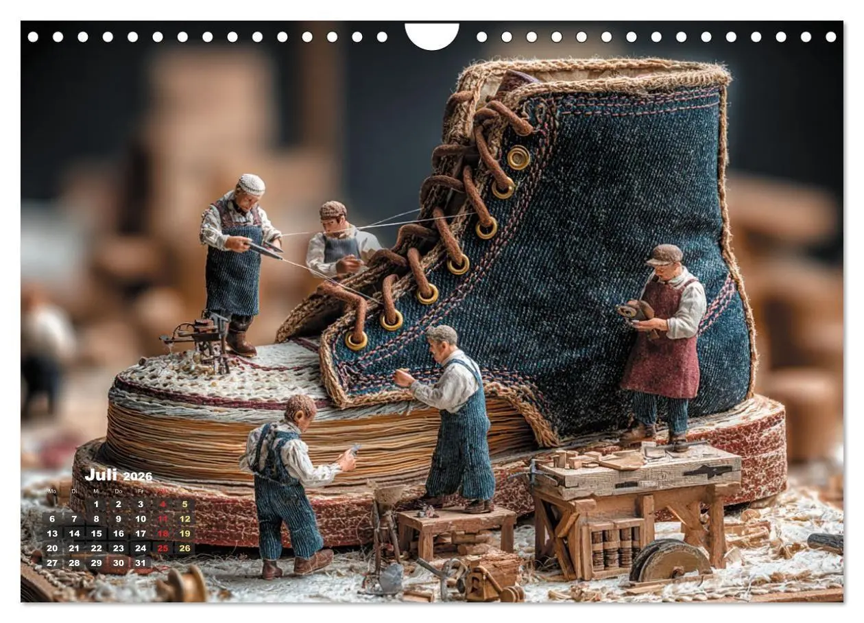 Bild: 9783516743227 | Miniatur - Atelier (Wandkalender 2026 DIN A4 quer), CALVENDO...