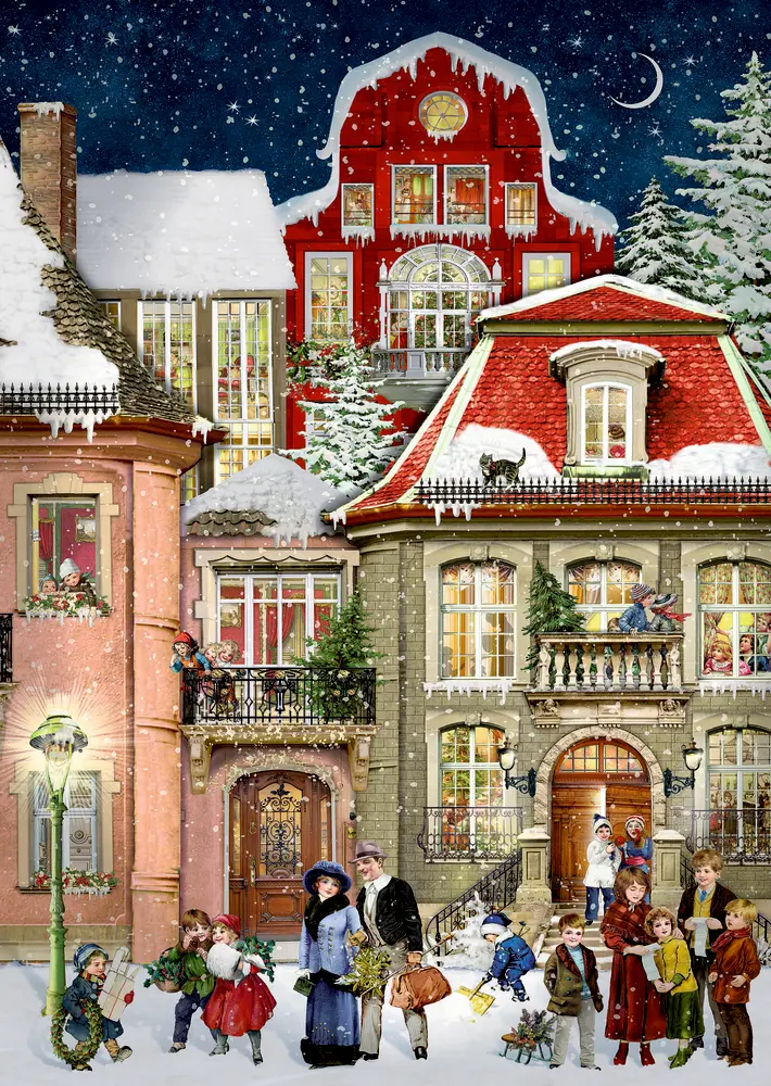 Cover: 4050003723327 | A4-Wand-Adventskalender - In der Weihnachtsgasse | Barbara Behr | 1 S.