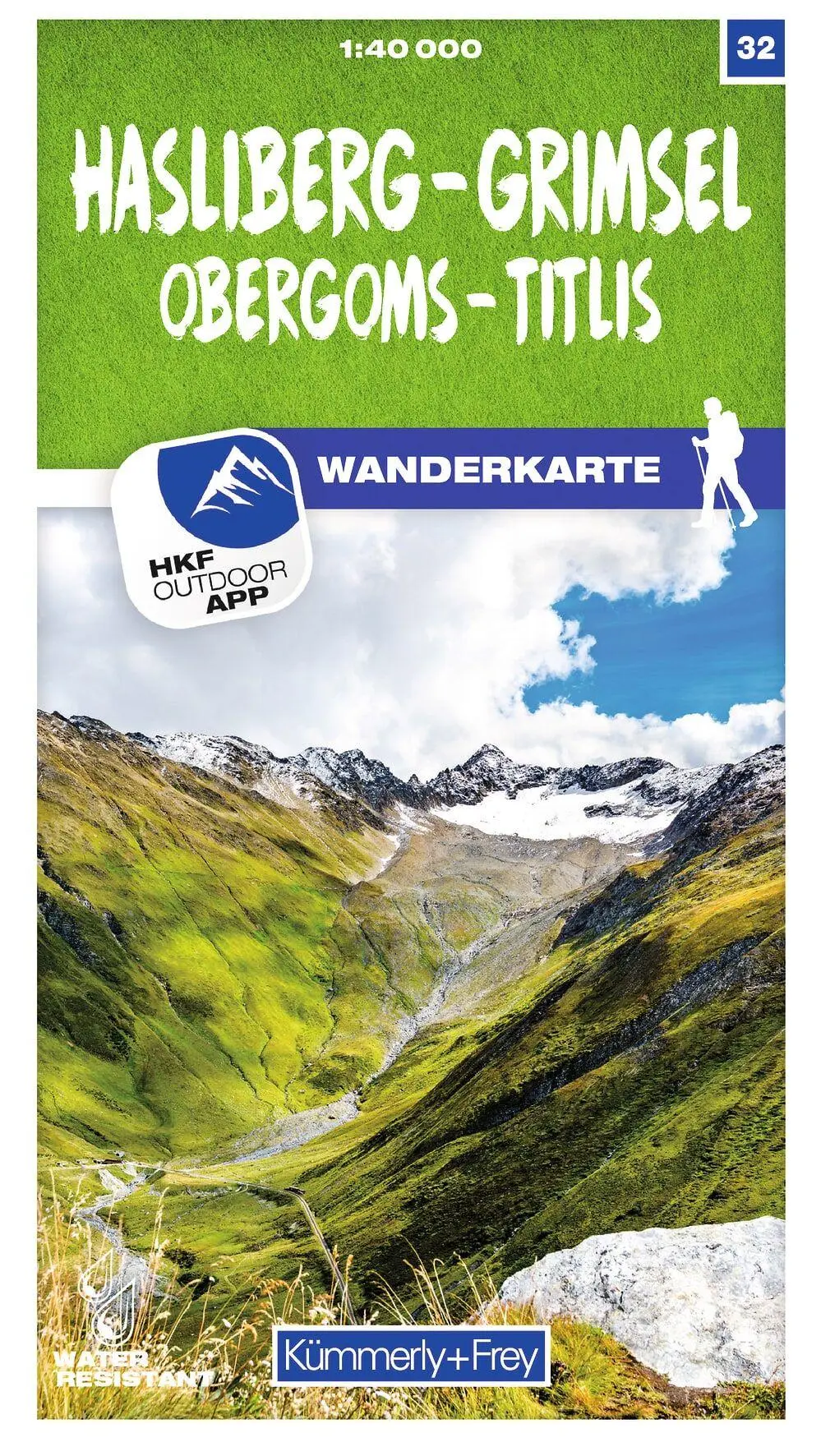Cover: 9783259023327 | Hasliberg - Grimsel Obergoms - Titlis 32 Wanderkarte 1:40 000 | 2025