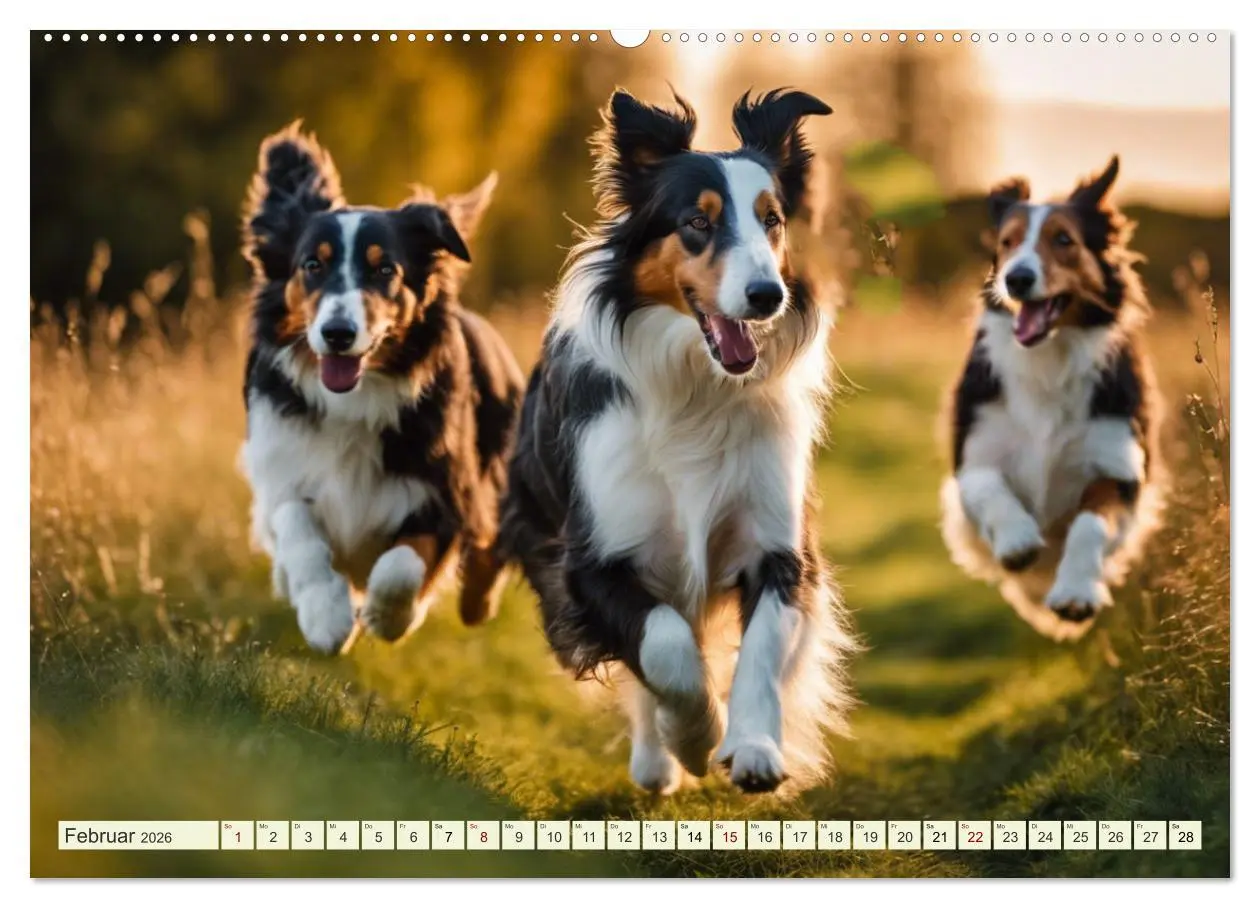 Bild: 9783457403327 | Traumhund Collie (Wandkalender 2026 DIN A2 quer), CALVENDO...