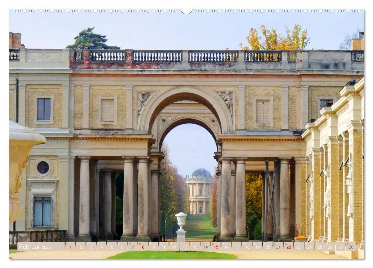 Bild: 9783457643327 | Rund um Schloss Sanssouci (Wandkalender 2026 DIN A2 quer), CALVENDO...
