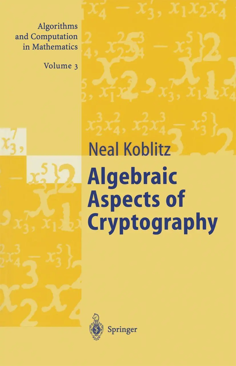Cover: 9783642083327 | Algebraic Aspects of Cryptography | Neal Koblitz | Taschenbuch | ix