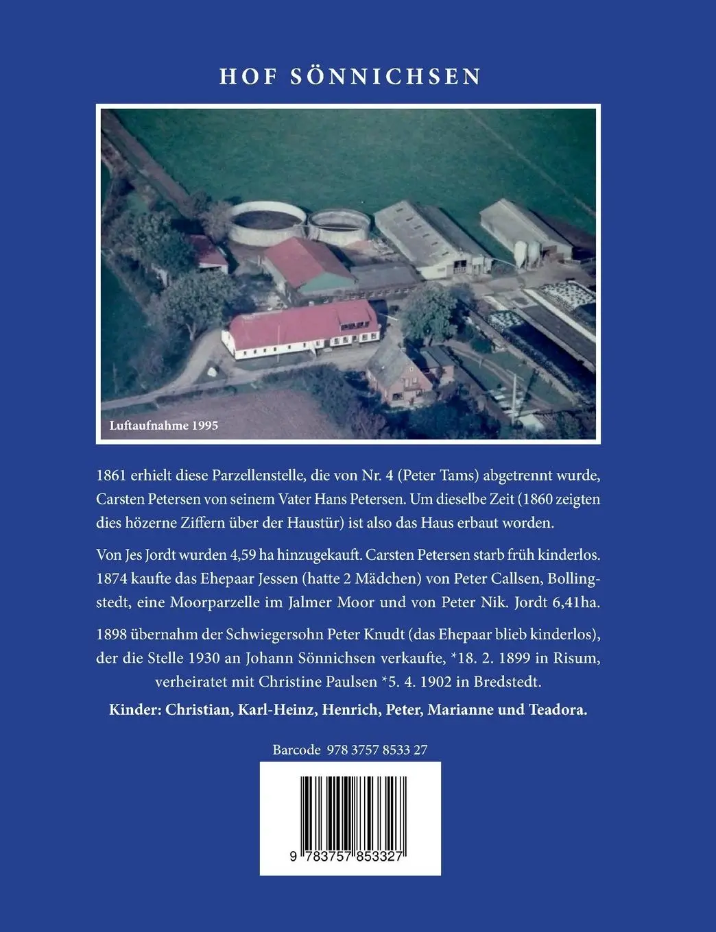 Rückseite: 9783757853327 | Lebenserinnerungen | Christian Sönnichsen | Taschenbuch | Paperback
