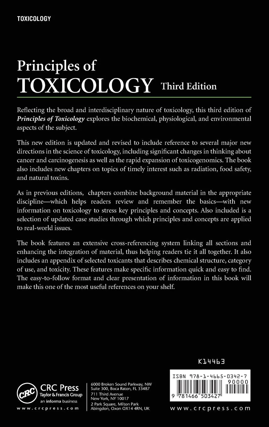 Rückseite: 9781466503427 | Principles of Toxicology | Karen E Stine (u. a.) | Buch | Englisch