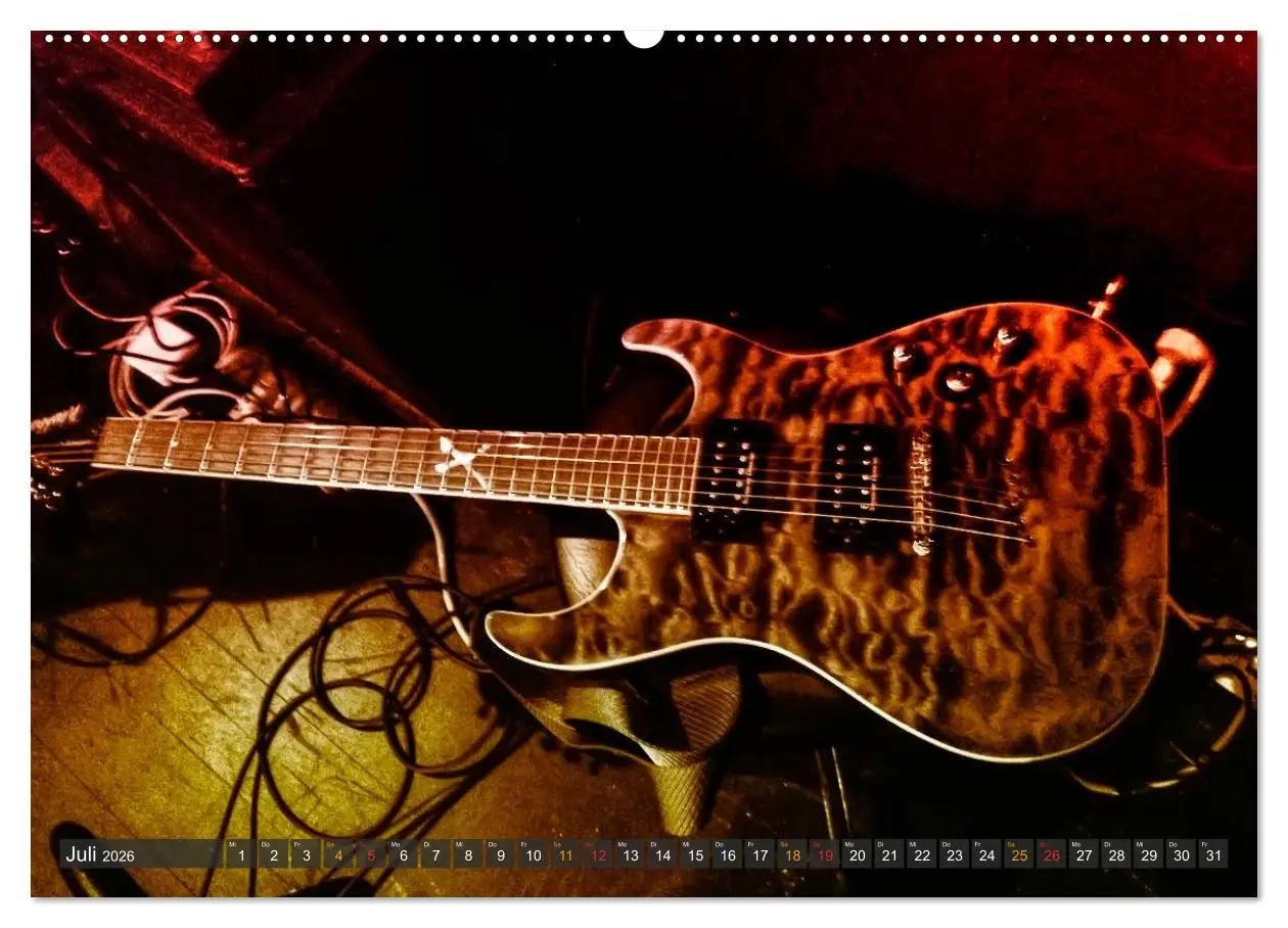 Bild: 9783516033427 | E-Gitarren - einfach cool (Wandkalender 2026 DIN A2 quer), CALVENDO...