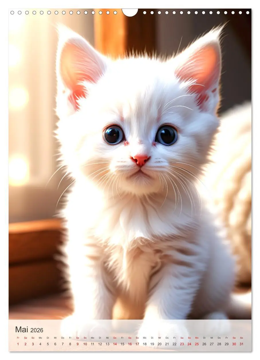 Bild: 9783516273427 | Katzenkinder (Wandkalender 2026 DIN A3 hoch), CALVENDO Monatskalender