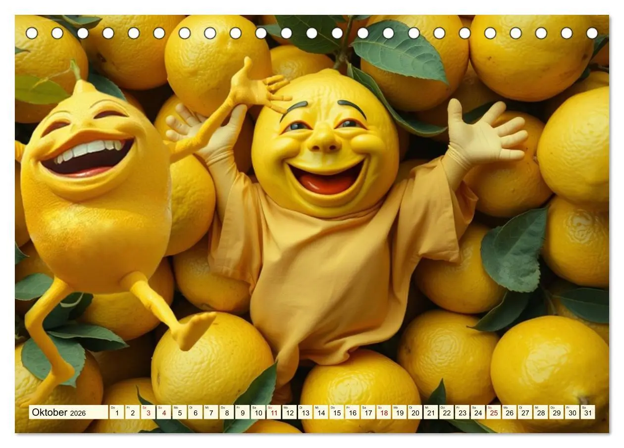 Bild: 9783516413427 | Tanzendes Obst und Gemüse (Tischkalender 2026 DIN A5 quer),...