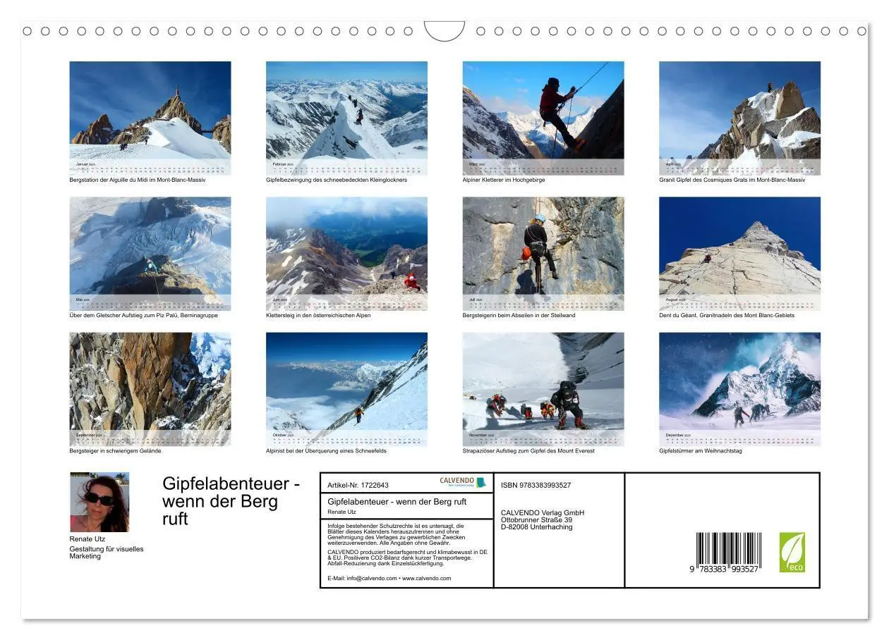 Bild: 9783383993527 | Gipfelabenteuer - wenn der Berg ruft (Wandkalender 2025 DIN A3...