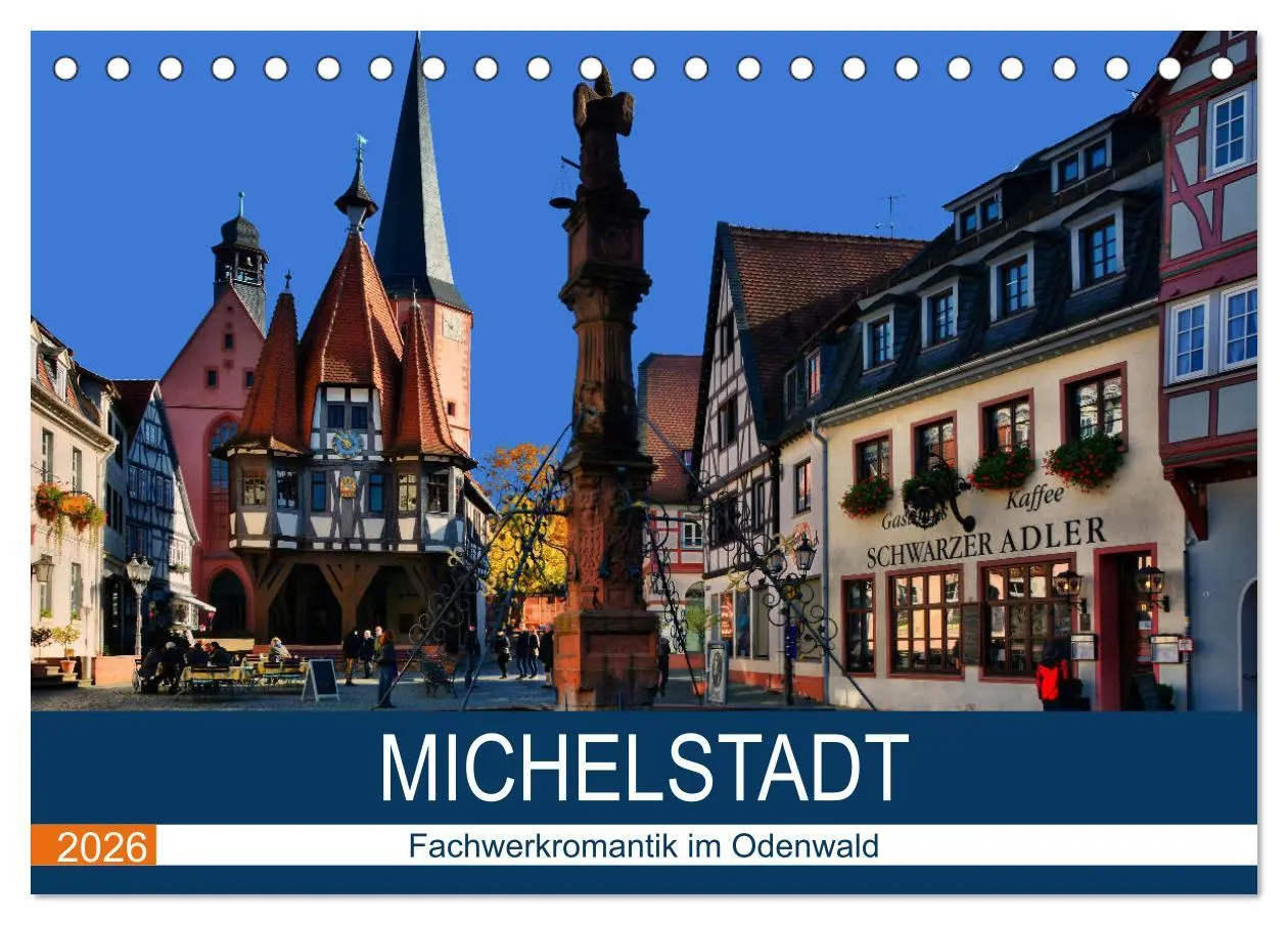 Cover: 9783457863527 | Michelstadt - Fachwerkromantik im Odenwald (Tischkalender 2026 DIN...