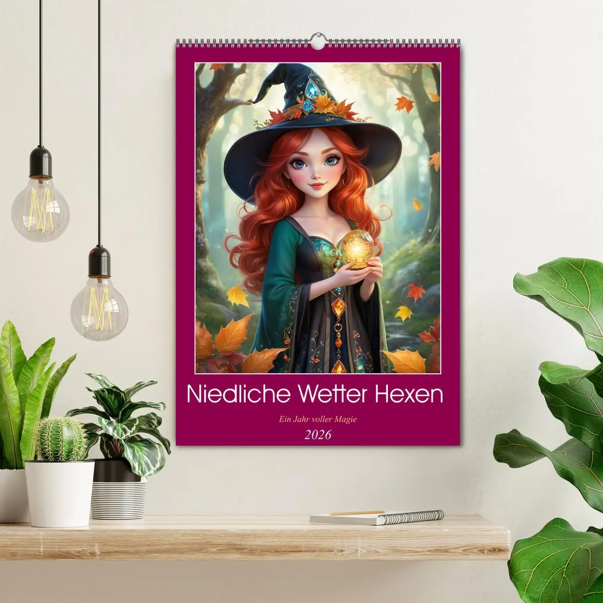 Bild: 9783516263527 | Niedliche Wetter Hexen (Wandkalender 2026 DIN A2 hoch), CALVENDO...