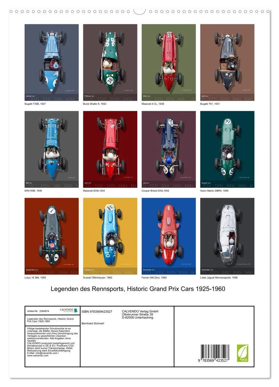 Bild: 9783569423527 | Legenden des Rennsports, Historic Grand Prix Cars 1925-1960...