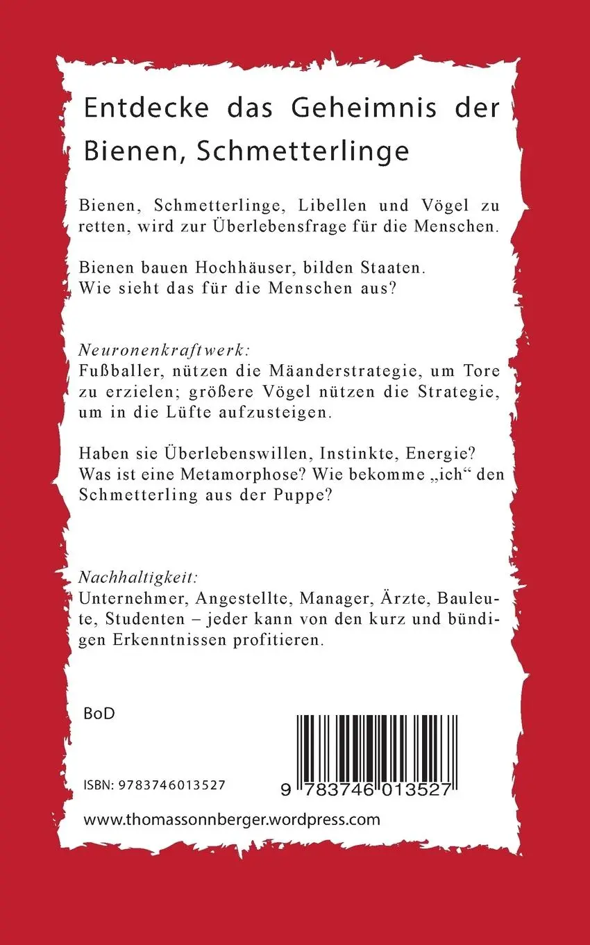 Rückseite: 9783746013527 | Das geheime Leben der Bienen | Thomas Sonnberger | Taschenbuch | 72 S.
