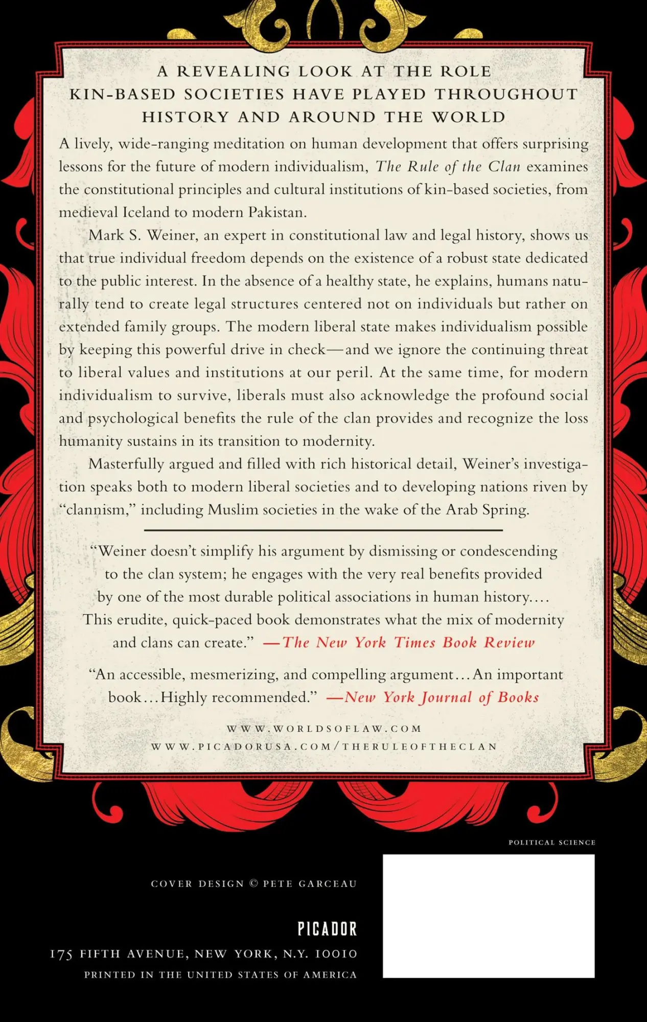 Rückseite: 9781250043627 | Rule of the Clan | Mark S. Weiner | Taschenbuch | Englisch | 2014