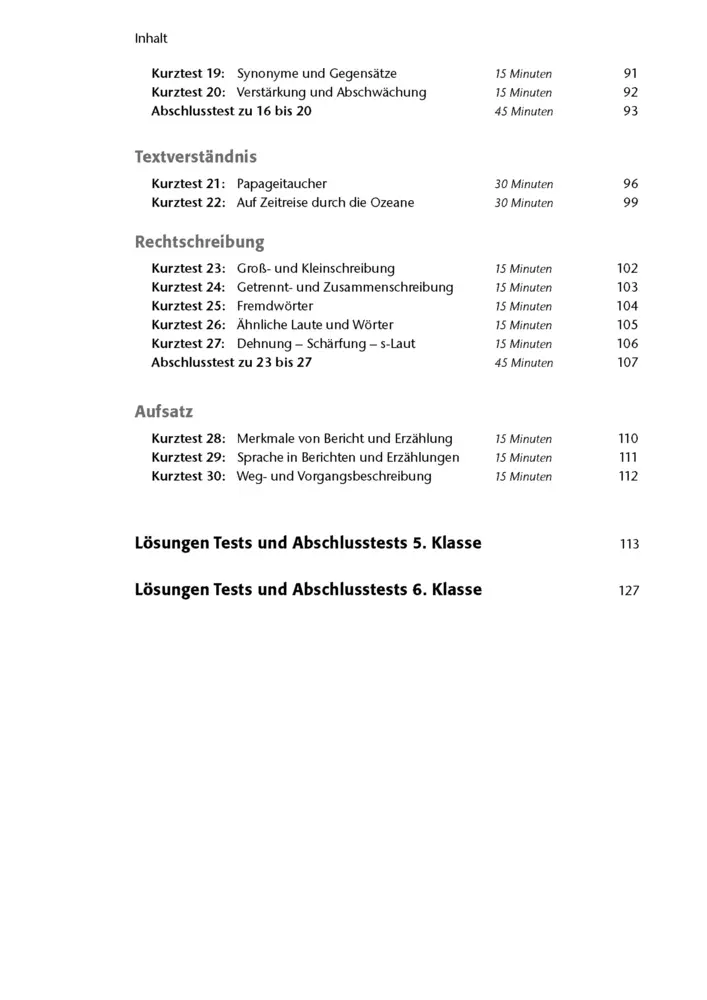 Bild: 9783129303627 | Fit in Test und Klassenarbeit - Deutsch 5./6. Klasse Gymnasium | Süß